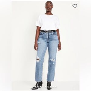 Old Navy Women's Gray Hi rise O.G. Loose jeans size 14 Tall.